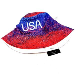 Nike Unisex Adult Team USA Reversible Bucket Hat Summer Red White Blue Size S/M